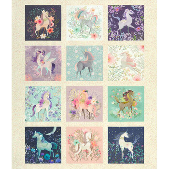 Unicorn Meadow AQOD-22412-205 Multi Panel by Robert Kaufman Fabrics