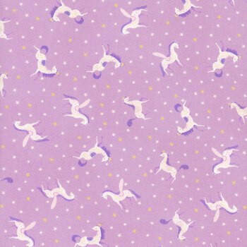 Unicorn Meadow AQOD-22417-23 Lavender by Robert Kaufman Fabrics, Image