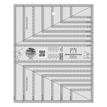 Creative Grids Half Rectangle Trim Tool - #CGRDH6, Image