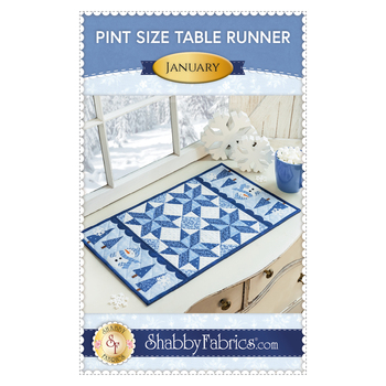 Pint Size Table Runner Series - January Pattern, Image