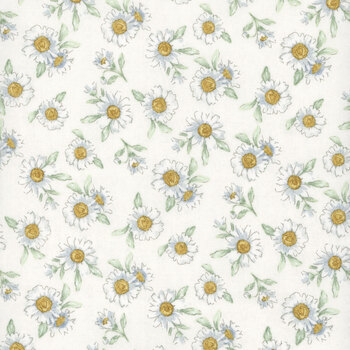 Daisy Days 83312-115 Daisies Cream by Beth Grove for Wilmington Prints