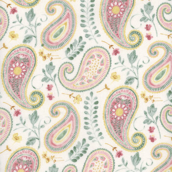 Daisy Days 83314-137 Paisley Cream Multi by Beth Grove for Wilmington Prints