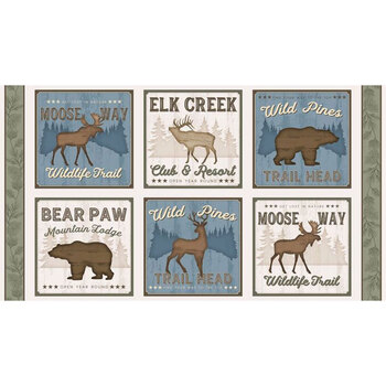 Wildlife Trail 82657-247 Craft Multi Panel by Jennifer Pugh for Wilmington Prints, Image