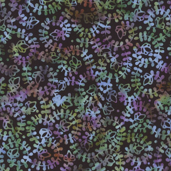 Mystic Vineyard 22280-974 Spiral Vines Black/Multi by Wilmington Prints, Image