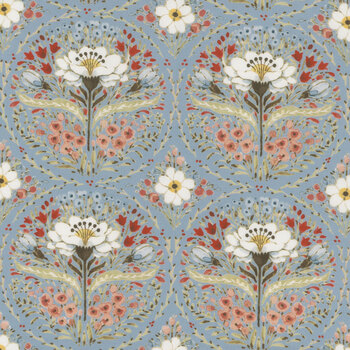 Countryside C14531-BLUE by Lisa Audit for Riley Blake Designs, Image