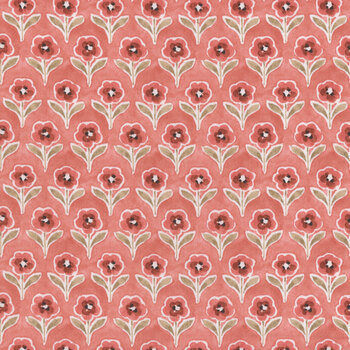 Countryside C14534-CORAL by Lisa Audit for Riley Blake Designs, Image