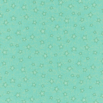 Starry Basics 8294-61 Teal by Leanne Anderson for Henry Glass Fabrics, Image