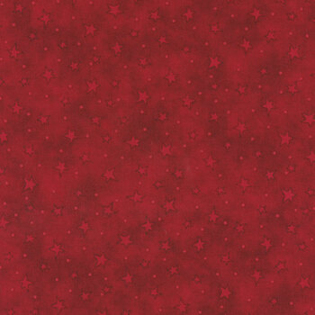 Starry Basics 8294-88 Red by Leanne Anderson for Henry Glass Fabrics, Image