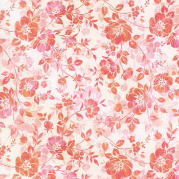 Ethereal 6JYT-1 Coral Floral Tonal by Jason Yenter for In The Beginning Fabrics, Image