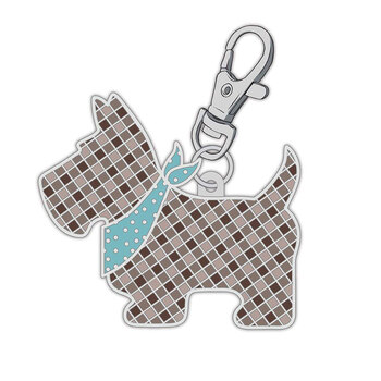 Enamel Happy Charm - Scottie Dog by Lori Holt, Image