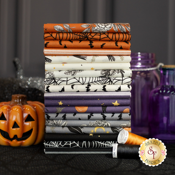 Sophisticated Halloween  18 FQ Set by My Mind's Eye for Riley Blake Designs, Image