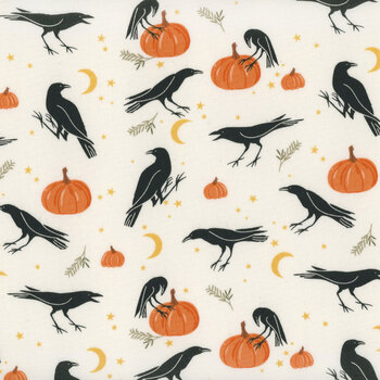 Sophisticated Halloween C14621-CREAM by My Mind's Eye for Riley Blake Designs, Image