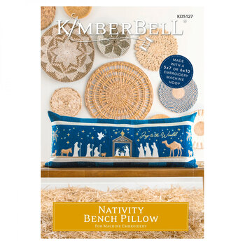 Kimberbell - Nativity Bench Pillow CD - Machine Embroidery, Image