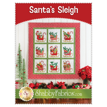 Santa’s Sleigh Quilt Pattern - PDF Download, Image