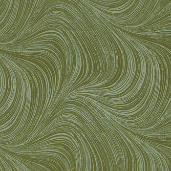 Pearlescent Wave Texture 2966P-44 Dark Green by Benartex, Image