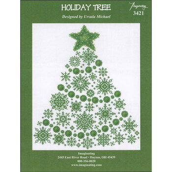 Holiday Tree Cross Stitch Pattern, Image