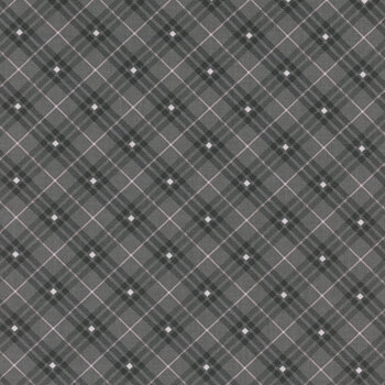 Bias Plaid Basics 9611-98 Charcoal by Leanne Anderson for Henry Glass Fabrics, Image