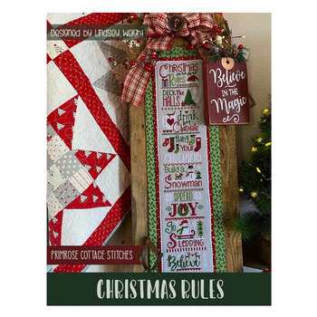 Christmas Rules Cross Stitch Pattern, Image