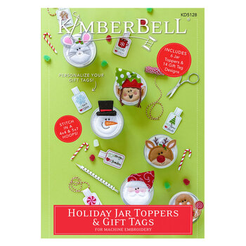 Holiday Jar Toppers & Gift Tags - Machine Embroidery CD, Image