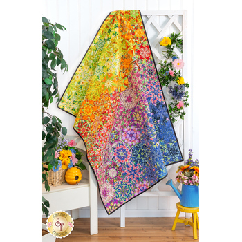 Ombre Kaleidoscope Quilt Kit - Wild Blossoms