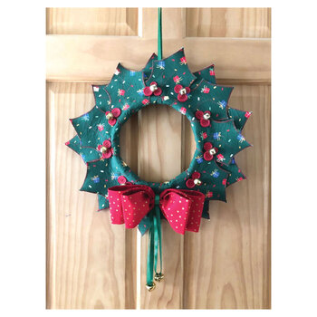 Christmas Wreath Door Hanger Pattern, Image