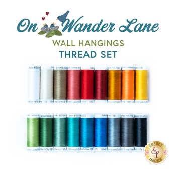 On Wander Lane Wall Hanging - 18pc Appliqué Thread Set, Image