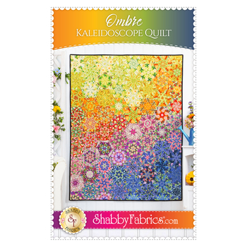 Ombre Kaleidoscope Quilt Pattern, Image