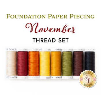  Foundation Paper Piecing - November - 8pc Appliqué Thread Set