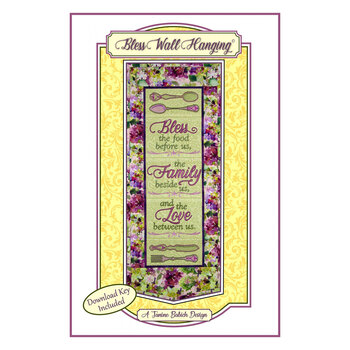 Bless Wall Hanging - Machine Embroidery Pattern, Image