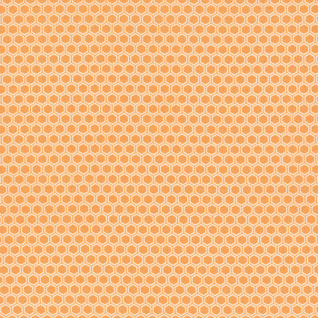 Kimberbell Basics Refreshed MAS8256-O Orange Honeycomb by Maywood Studio