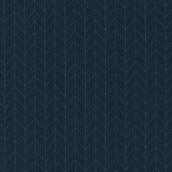 Kimberbell Basics Refreshed MAS8258-N Navy Chevron by Maywood Studio, Image