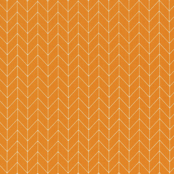 Kimberbell Basics Refreshed MAS8258-O Orange Chevron by Maywood Studio, Image