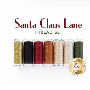 Santa Claus Lane Wall Hanging - Stof Christmas - 7pc Thread Set