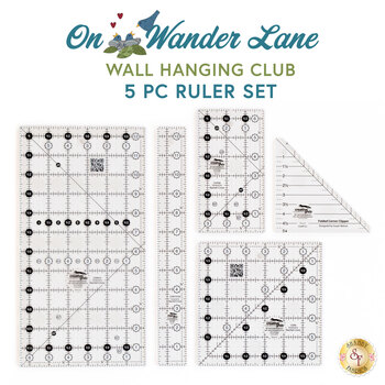 On Wander Lane Wall Hanging Club - Creative Grids Ruler Set - 5pk