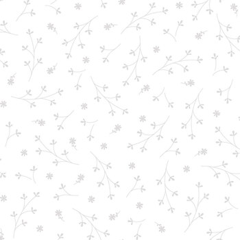 Kimberbell Basics Refreshed MAS8260-WW White on White Pretty Petals by Maywood Studio