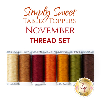  Simply Sweet Table Toppers - November - 7pc Thread Set, Image