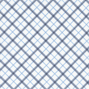 Kimberbell Basics Refreshed MAS8262-B Blue Plaid by Maywood Studio, Image