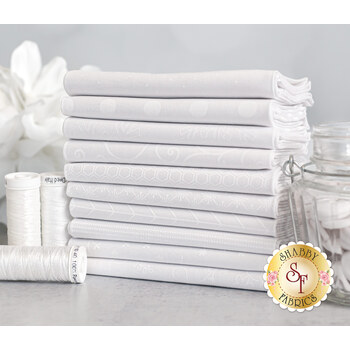 Kimberbell Basics Refreshed  10 FQ Set - Whites by Maywood Studio