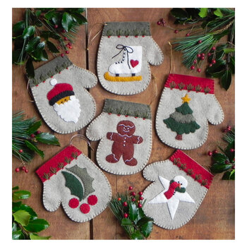  Warm Hands Mitten Kit - Makes 6 Ornaments, Image