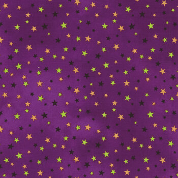 Double Bubble Kitty Trouble 26962-88 Purple by Fernanda Motta for Northcott Fabrics, Image