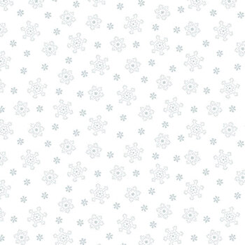 Quilter's Flour V 1253-01W Small Snowflakes by Henry Glass Fabrics, Image