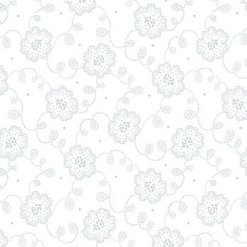 Quilter's Flour V 1269-01W Lacy Floral by Henry Glass Fabrics, Image