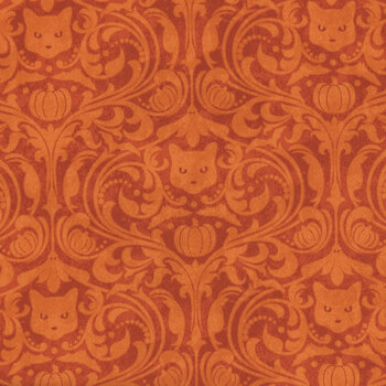 Hallow's Eve 27091-54 Orange by Cerrito Creek Studio for Northcott Fabrics, Image