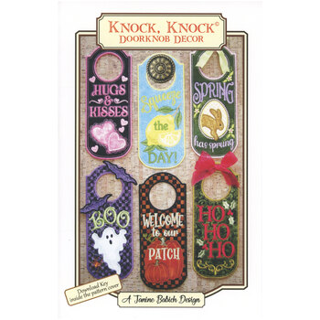 Knock, Knock Doorknob Decor - Machine Embroidery Pattern , Image