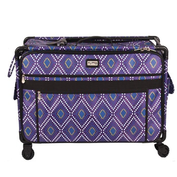 Tutto 2XL Sewing Machine Bag On Wheels - Purple Modern, Image