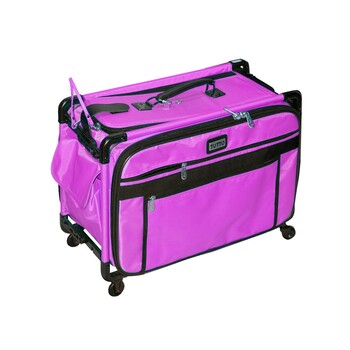 Tutto Large Sewing Machine Bag On Wheels - Pink, Image