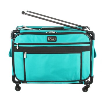 Tutto Large Sewing Machine Bag On Wheels - Turquoise, Image