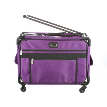 Tutto Medium Sewing Machine Bag On Wheels - Purple, Image