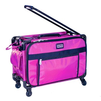 Tutto Medium Sewing Machine Bag On Wheels - Pink, Image