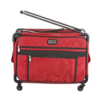 Tutto Medium Sewing Machine Bag On Wheels - Cherry Red, Image